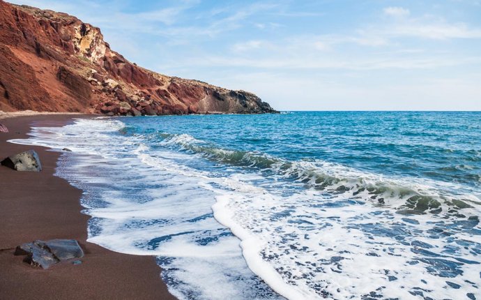 Santorini Sea Greece Beach