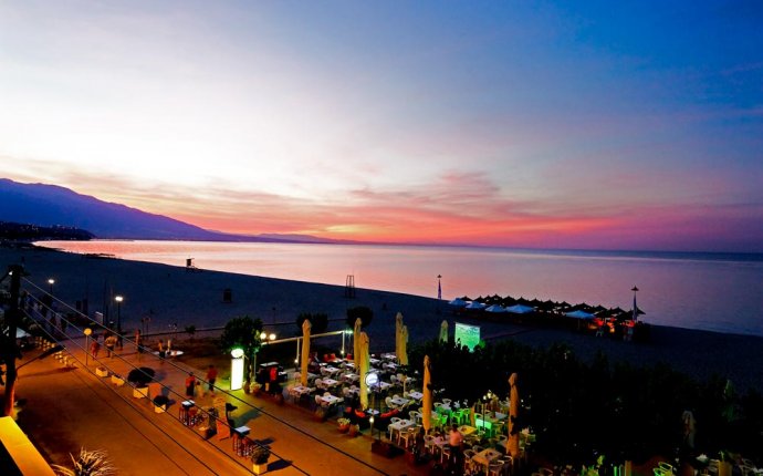 Sunset at Olympic Beach, Greece