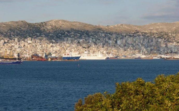 The island of Salamis or Salamina near Piraeus in Greece