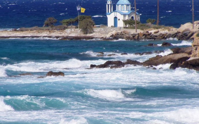 Yialiskari, Ikaria Island, Greece-Little Church of Analypsis on a