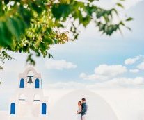 church wedding greece santorini Honeymoon Photo Session in Santorini Greece