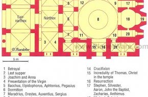 Dafni Church - Floor plan map