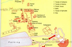 Epidauros - Floor plan map