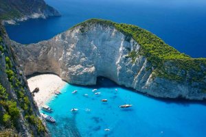 Navagio Beach in Zakynthos