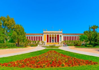 Panoramic view of the National Museum of Athens