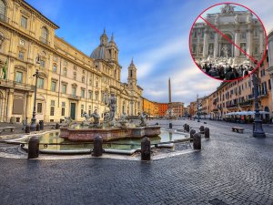 piazza navona not trevi fountain