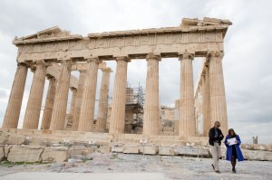 President Barack Obama visits the Parthenon