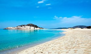 Simos beach on Elafonissos, Greece